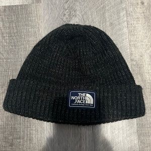 Dark gray North Face beanie